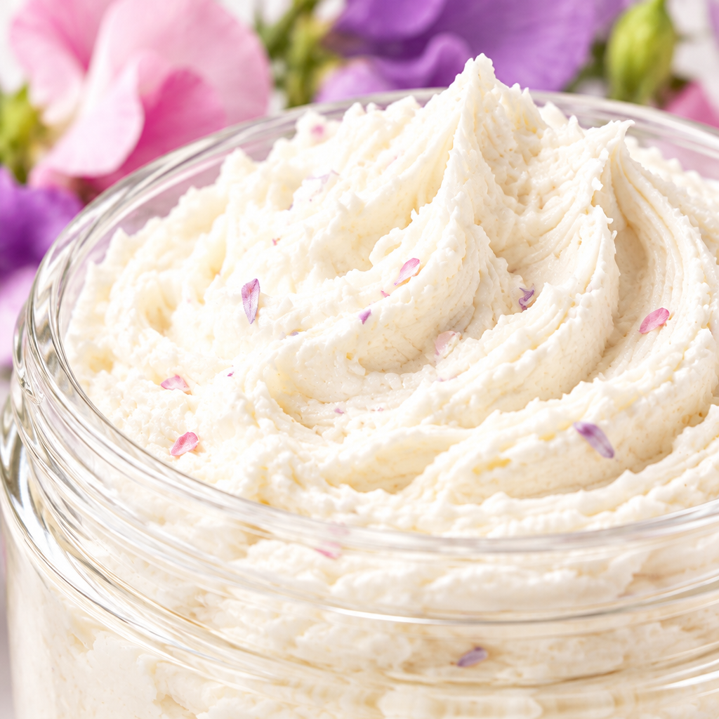 Sweet Pea Body Butter texture close-up